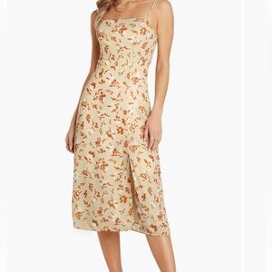 Willow Cream and Brown Floral Dress